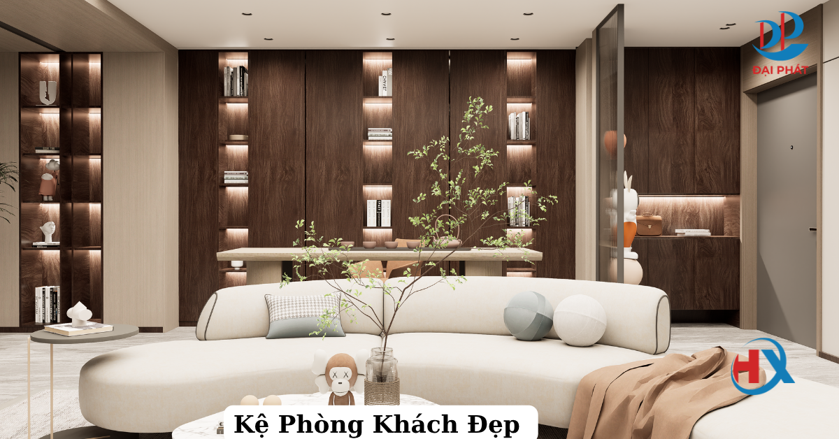 MẪU KỆ PHÒNG KHÁCH ĐẸP – HOÀN THIỆN KHÔNG GIAN SỐNG HIỆN ĐẠI 2025