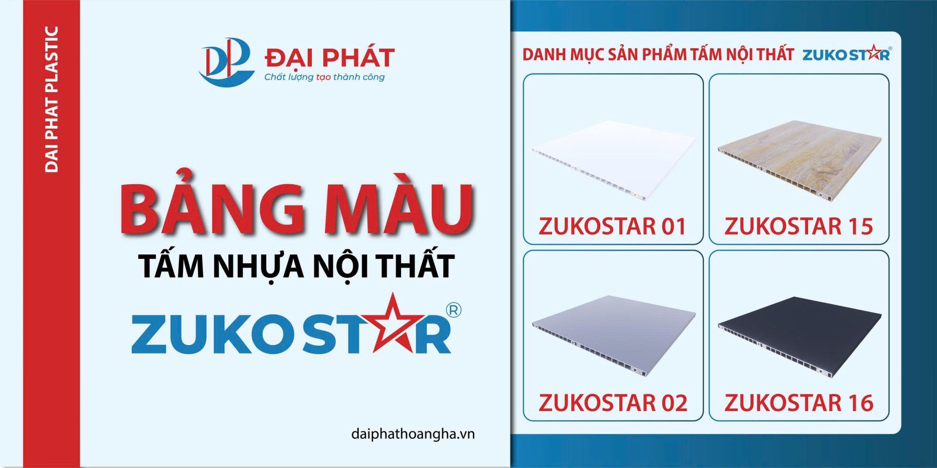 BẢNG MÀU ZUKOSTAR – LỰA CHỌN TỐI ƯU CHO MỌI CÔNG TRÌNH 2025